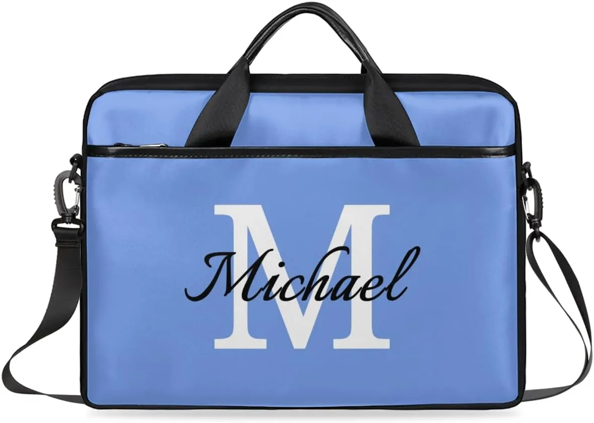 Custom Laptop Bag with Name Personalized Shoulder Bag Lightweight Computer Bag Messenger Bags with Handle
