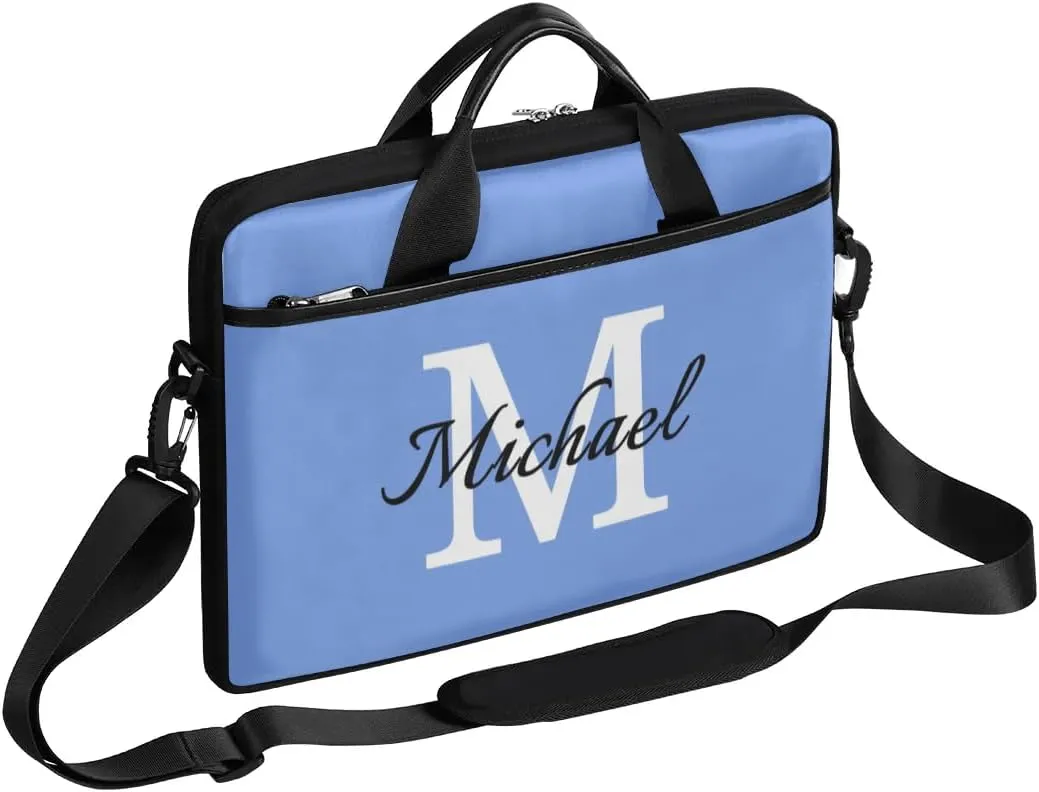 Custom Laptop Bag with Name Personalized Shoulder Bag Lightweight Computer Bag Messenger Bags with Handle