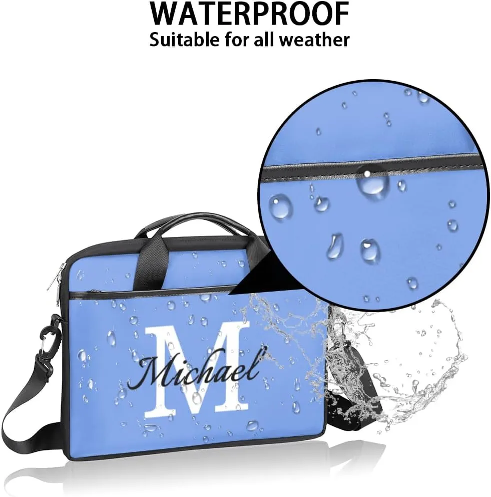 Custom Laptop Bag with Name Personalized Shoulder Bag Lightweight Computer Bag Messenger Bags with Handle