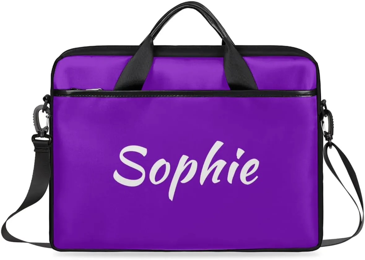 Custom Laptop Bag with Name Personalized Shoulder Bag Lightweight Computer Bag Messenger Bags with Handle