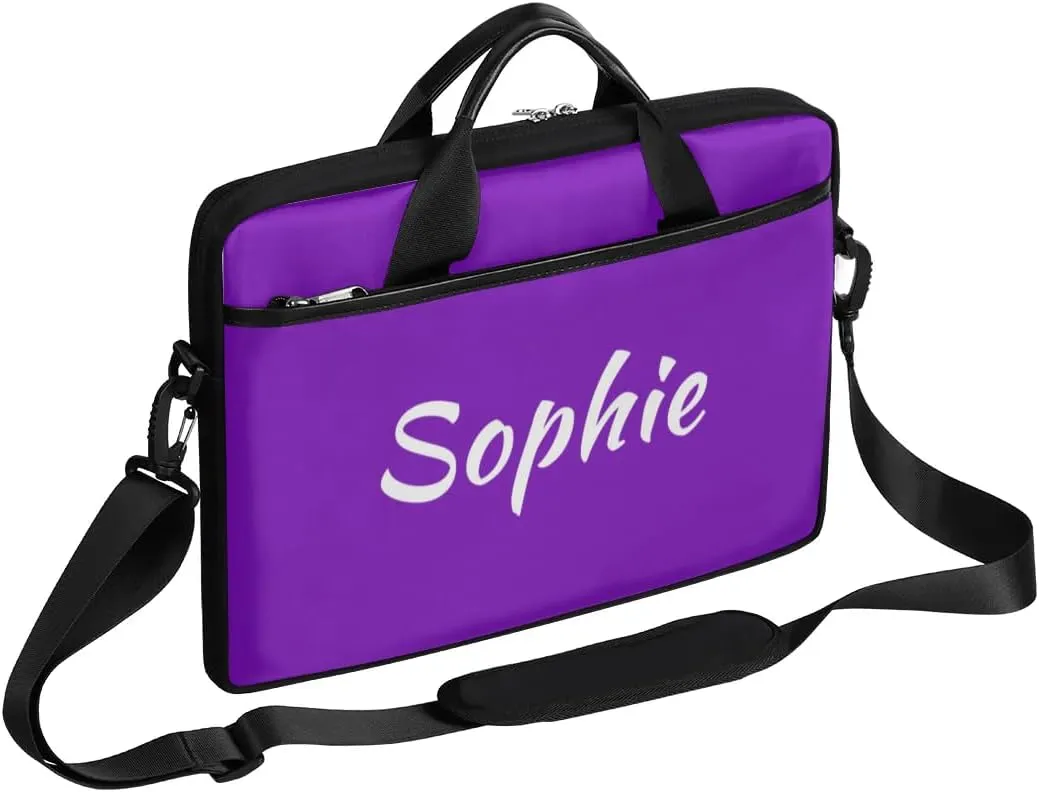 Custom Laptop Bag with Name Personalized Shoulder Bag Lightweight Computer Bag Messenger Bags with Handle