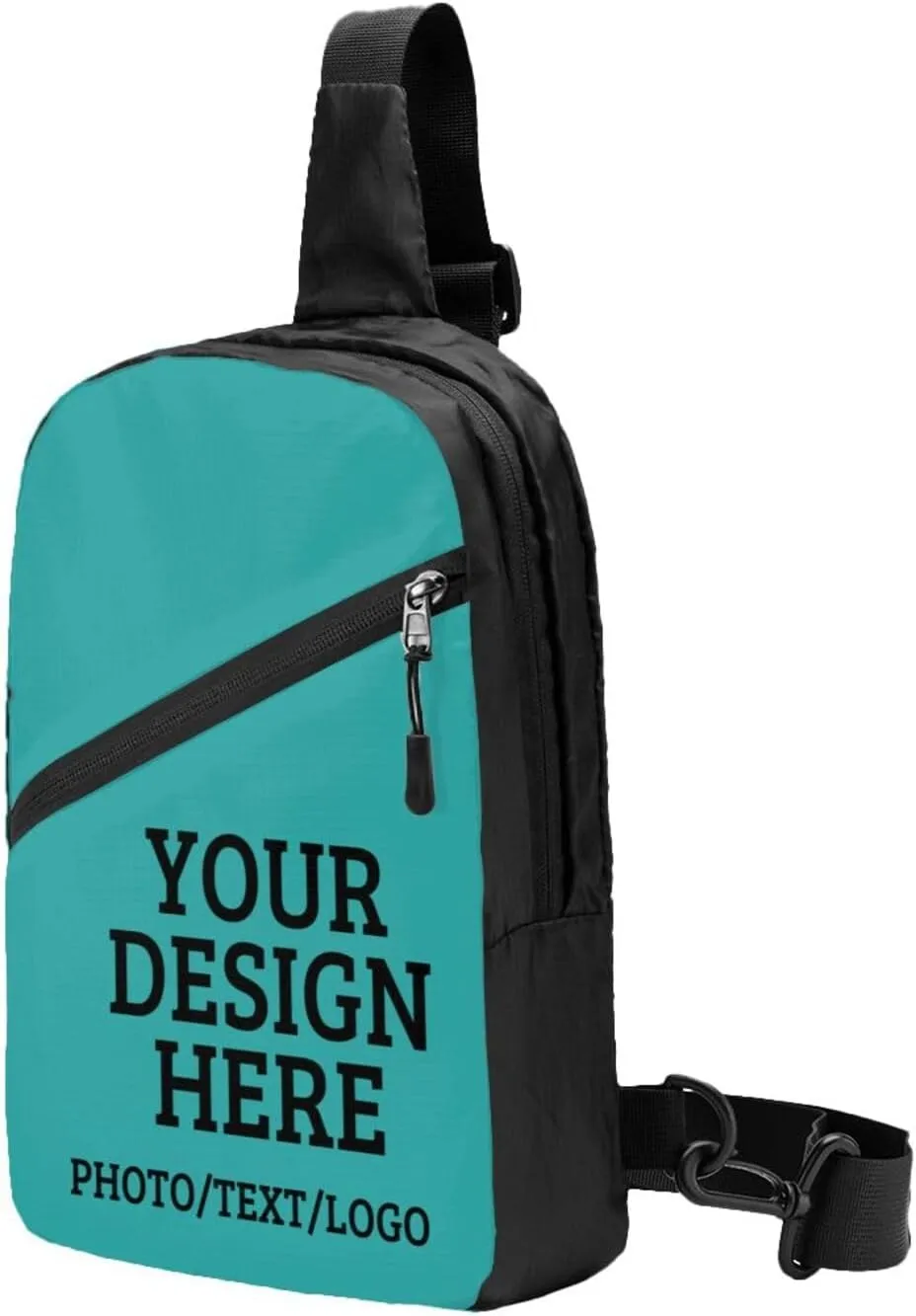 Custom Messenger Bag Design Your Own Text Logo Sling Shoulder Backpack For Men Women, Personalized Custom Messenger Bag Gift
