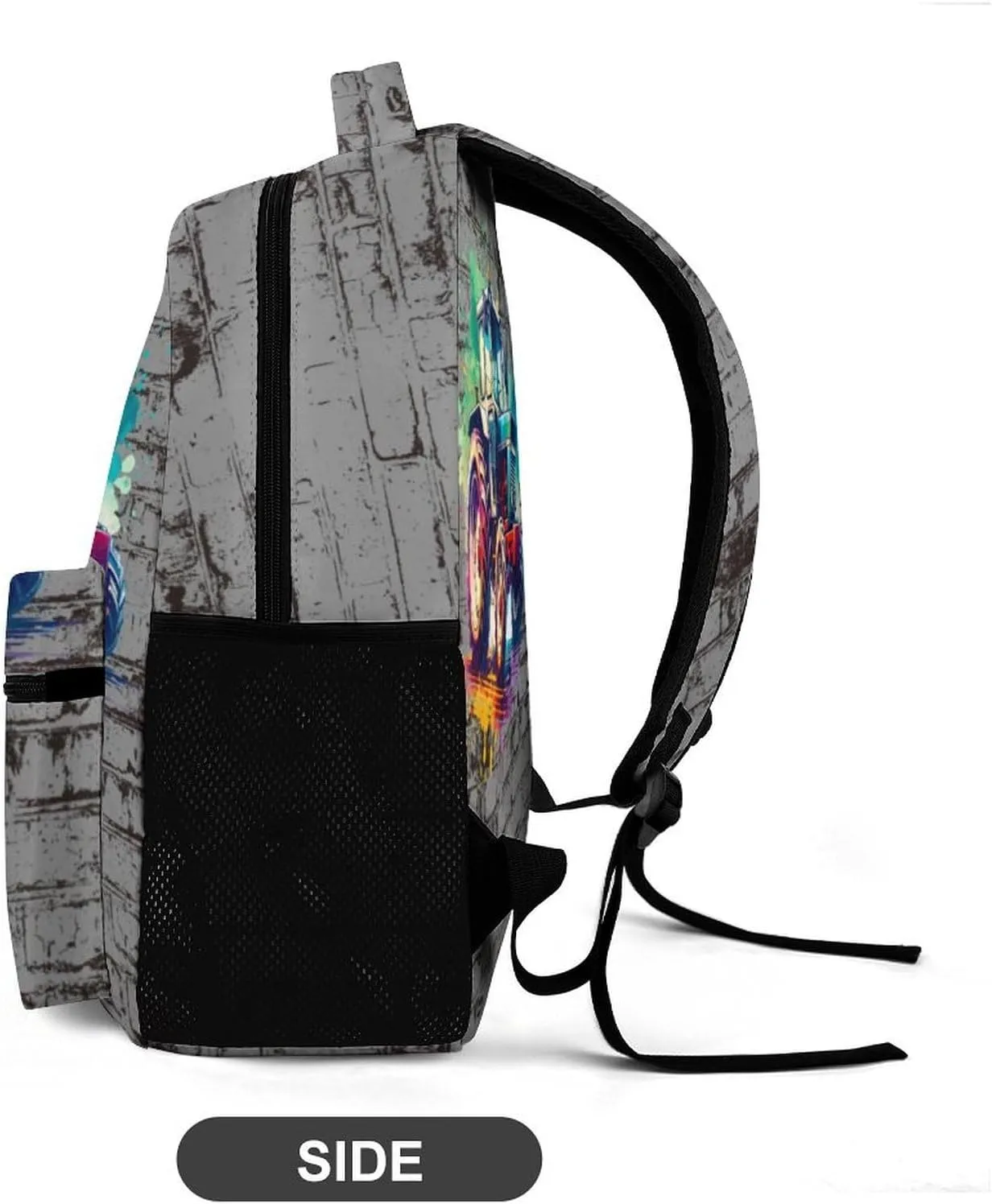 Custom Tractor Backpack for Kids Girls Boys School, 16 Inches Cute Tractors Theme Bookbag, Adjustable, Lightweight, Large Capacity, Colorful Daily Casual Backpacks