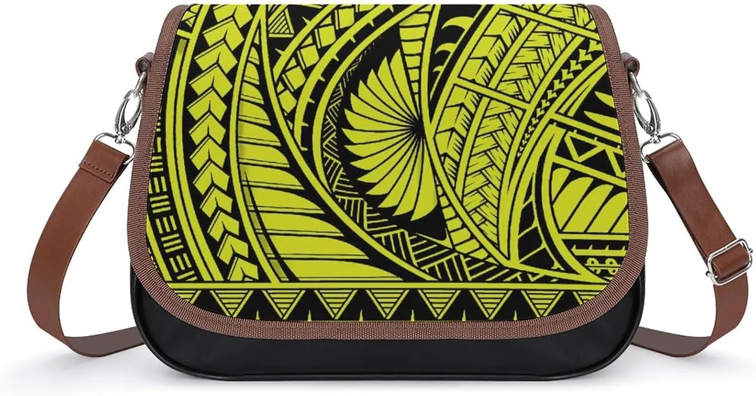 Customized Polynesian Women'S Crossbody Bag, Multi-Functional Work And Travel Bag, Fashionable Youth Small Bag