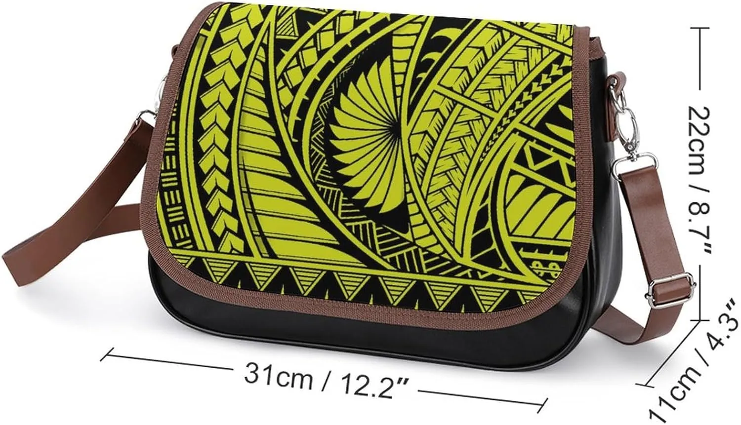 Customized Polynesian Women'S Crossbody Bag, Multi-Functional Work And Travel Bag, Fashionable Youth Small Bag