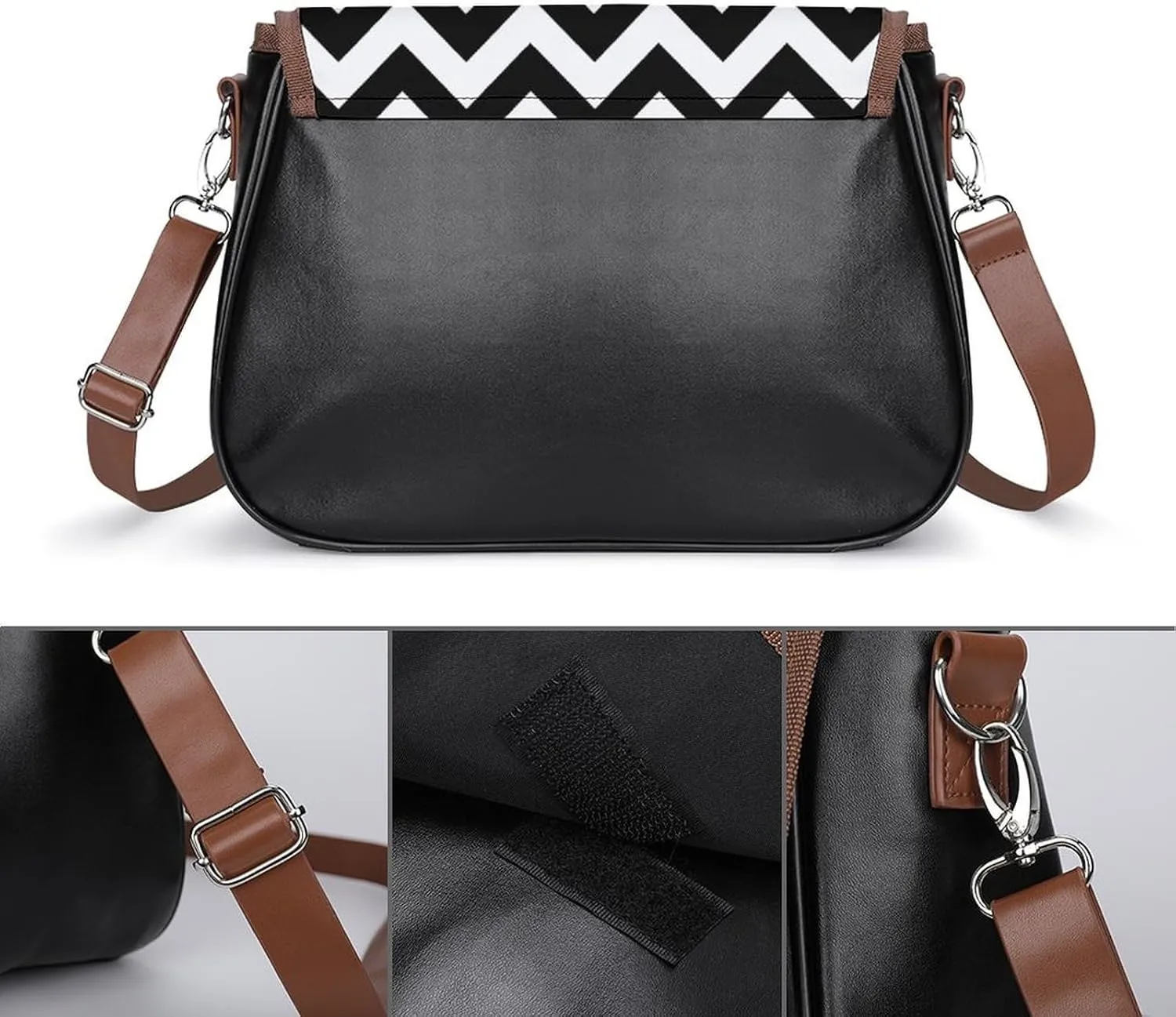 Cute Bear Crossbody Bag Leather Crossbody Bag,flapover Crossbody Bag,crossover Shoulder Bag with Adjustable Strap