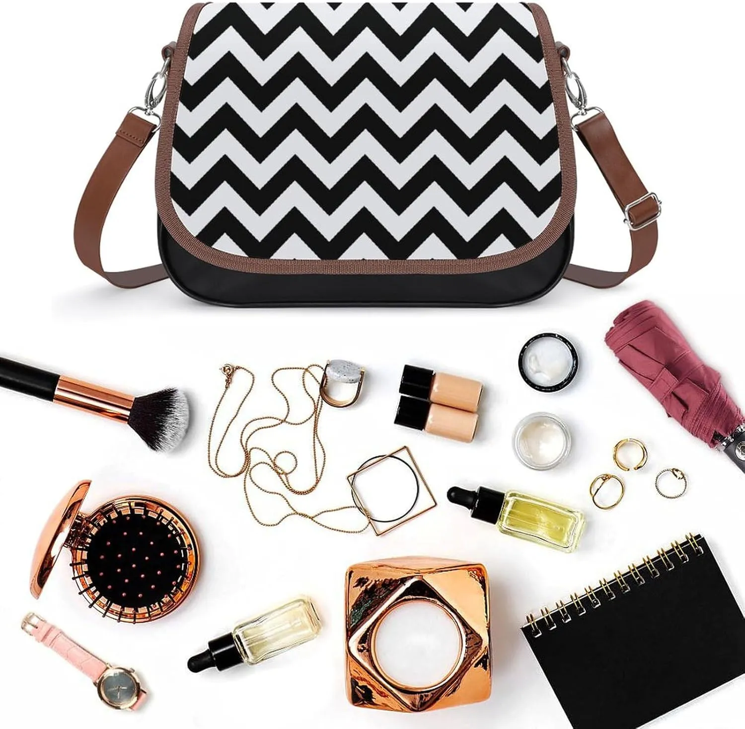 Cute Bear Crossbody Bag Leather Crossbody Bag,flapover Crossbody Bag,crossover Shoulder Bag with Adjustable Strap