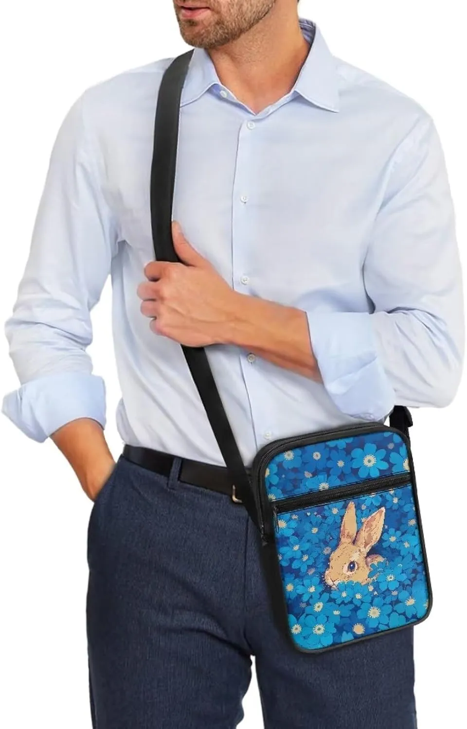 Cute Crossbody Messenger Bags Sling Purses for Women Trendy with Zipper
