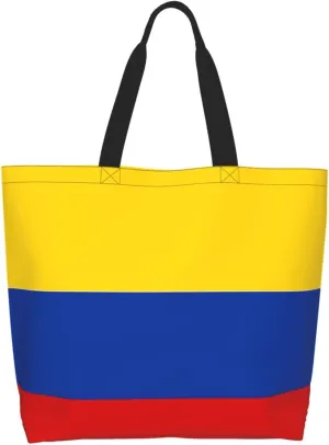 Cute Flag Tote Bag For Women Men Gifts Large Reusable Shopping Bags for Beach, Travel,Gym,Yoga