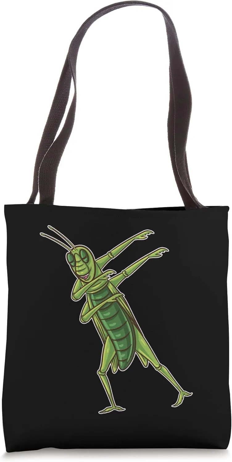 Dabbing Grasshopper Tote Bag