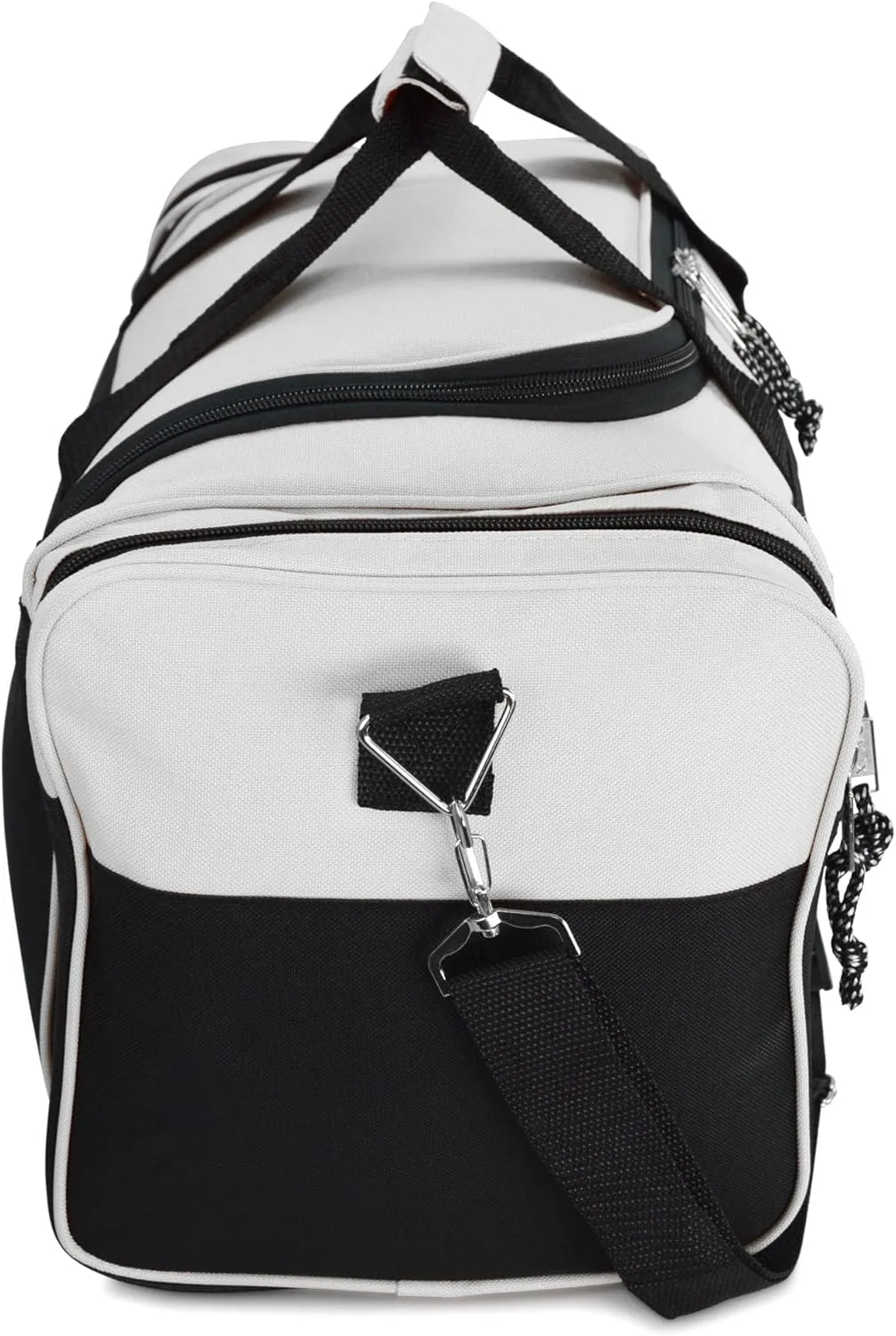 DALIX 21" Sports Duffle Bag Gym Travel Pack in White