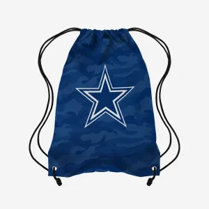 Dallas Cowboys Big Logo Camo Drawstring Backpack