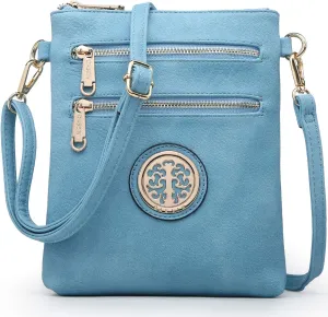 Dasein Women Small Crossbody Bag Lightweight Shoulder Purses Multi Zipper Pockets Phone Purse Handbag