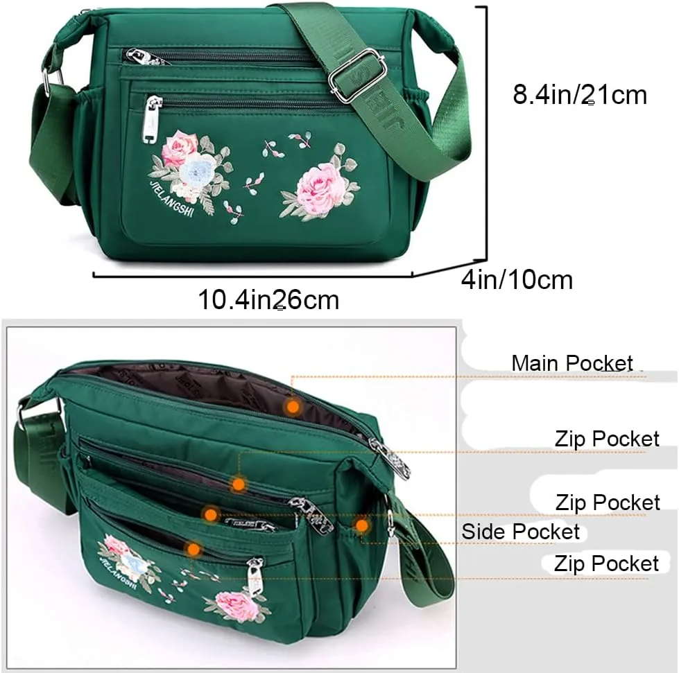 Dayfine Nylon Crossbody Bags for Women Purses and Handbags Satchel Shoulder Bag Casual Messenger Bags Ladies Crossbody Purse