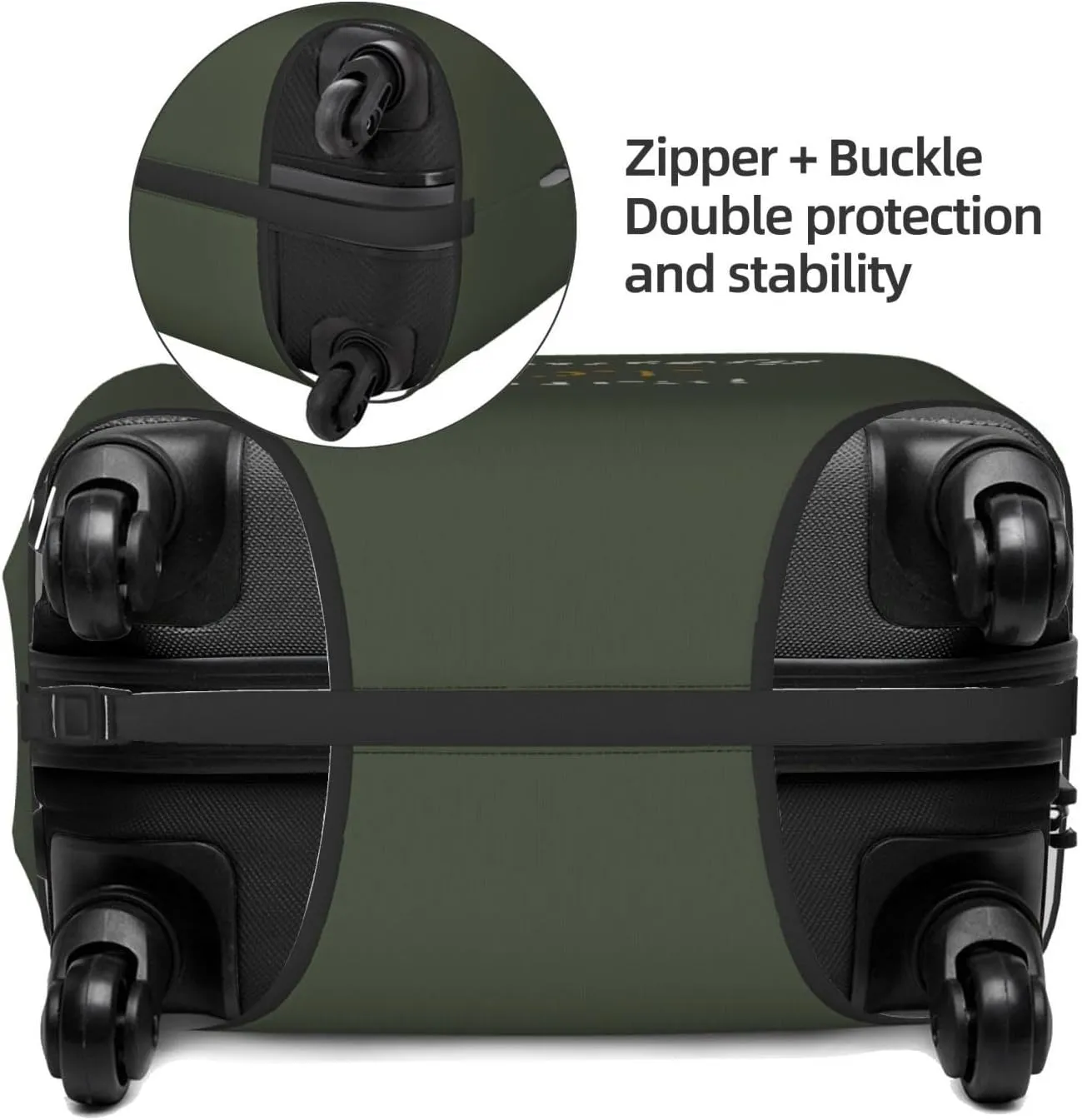 Definitely Not Yours Travel Luggage Cover Fits 18/24/28/32 Inch Luggage, Elastic Suitcase Cover Protector with Concealed Zipper for Wheeled Suitcase Tsa Approved