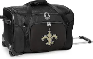 Denco 22-inch Wheeled Duffel Bag, Black, Large