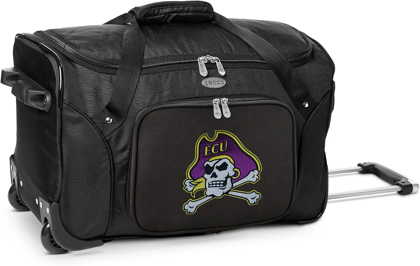 Denco 22-inch Wheeled Duffel Bag, Black, Large