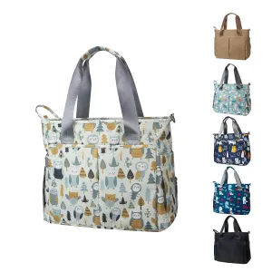 Diaper Bag Tote Satchel Waterproof Messenger Diaper Bags for Mom and Dad Multifunction Large Travel Tote Bags (Cute Owl)