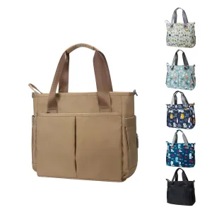 Diaper Bag Tote Satchel Waterproof Messenger Diaper Bags for Mom and Dad Multifunction Large Travel Tote Bags (Khaki)