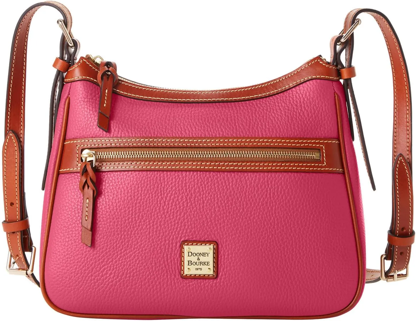 Dooney & Bourke Women's Presley Crossbody in Pebble Grain Leather, Medium Sized Handbag with Adjustable Shoulder Strap