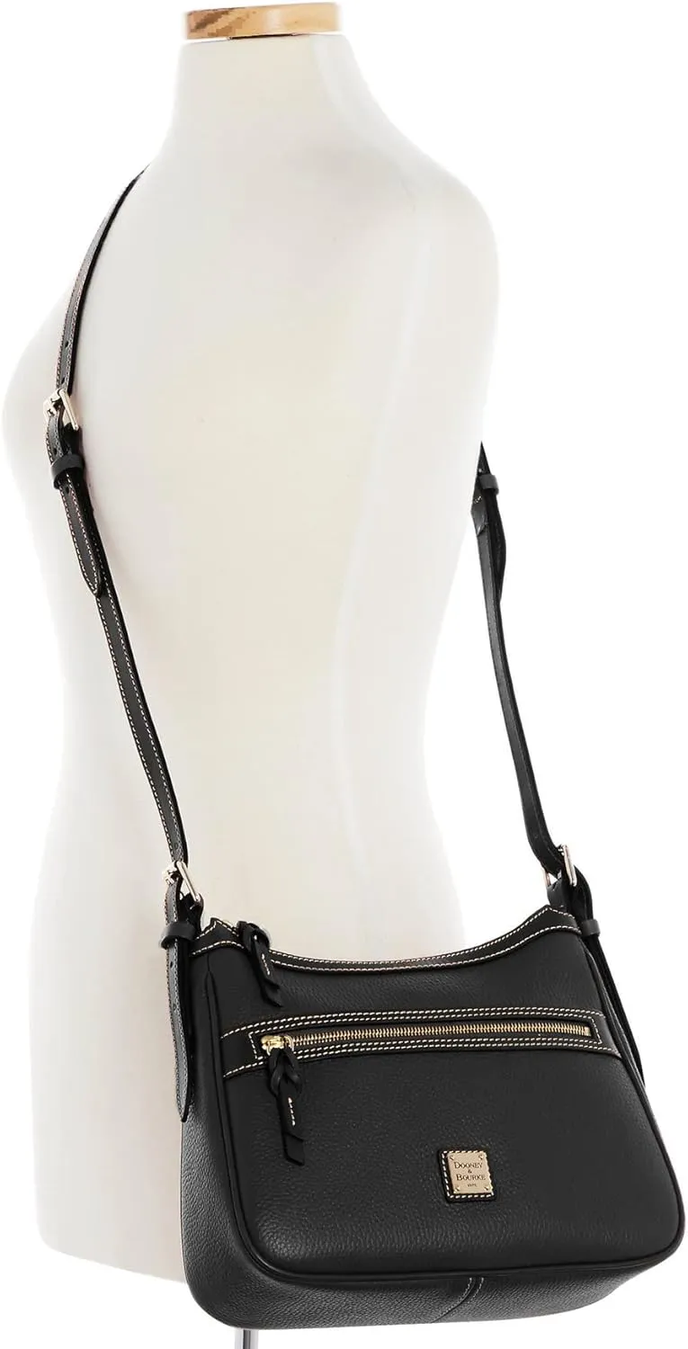 Dooney & Bourke Women's Presley Crossbody in Pebble Grain Leather, Medium Sized Handbag with Adjustable Shoulder Strap