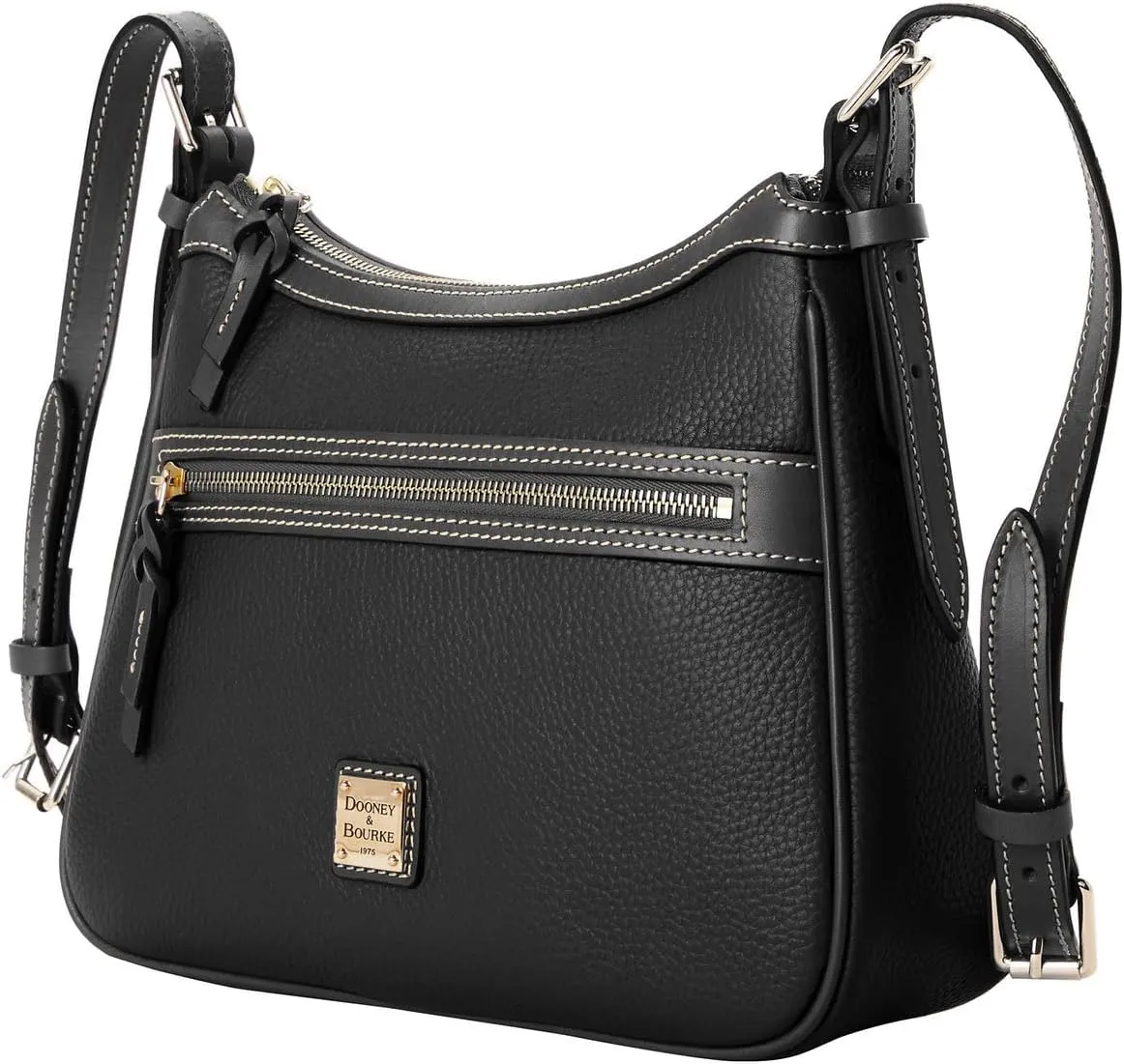 Dooney & Bourke Women's Presley Crossbody in Pebble Grain Leather, Medium Sized Handbag with Adjustable Shoulder Strap