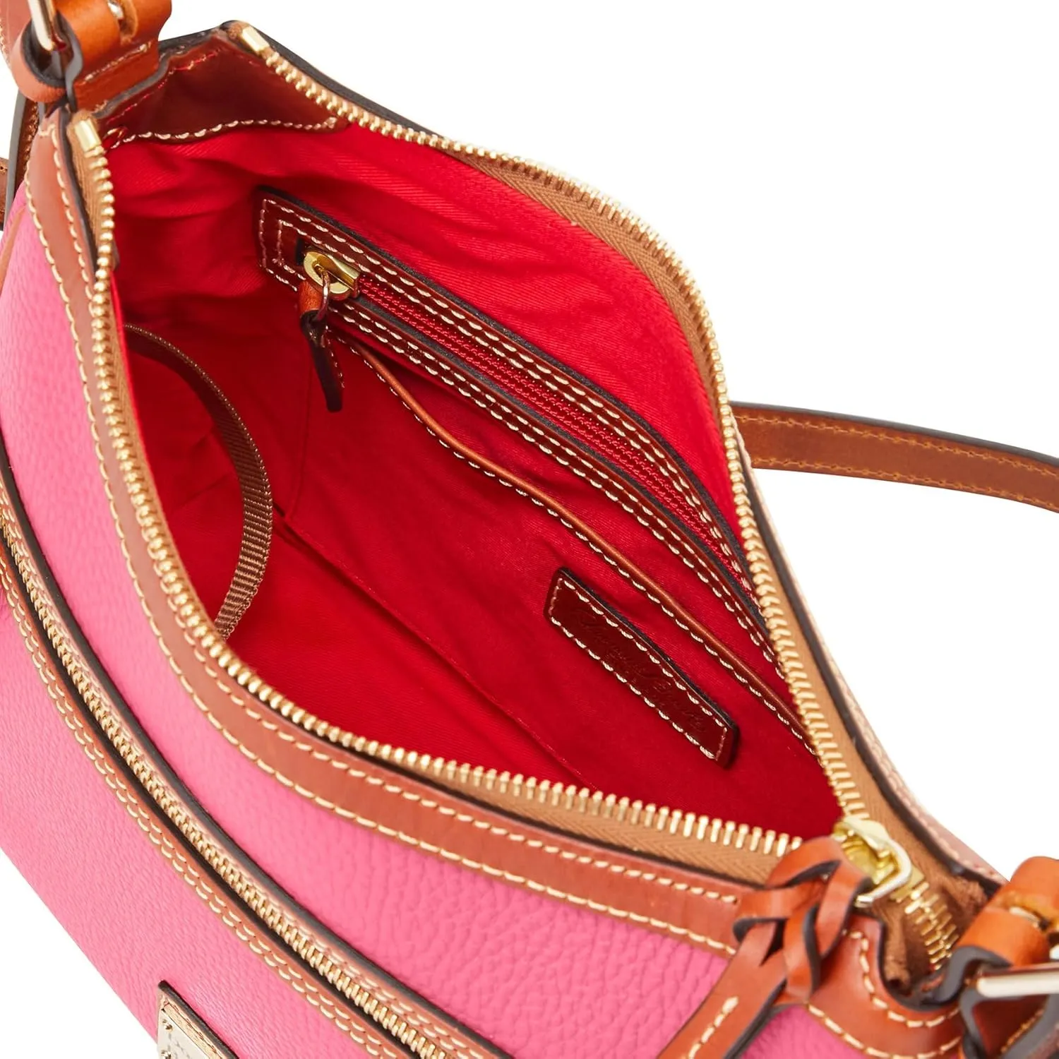 Dooney & Bourke Women's Presley Crossbody in Pebble Grain Leather, Medium Sized Handbag with Adjustable Shoulder Strap