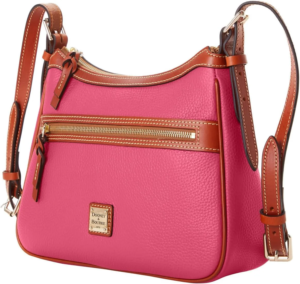 Dooney & Bourke Women's Presley Crossbody in Pebble Grain Leather, Medium Sized Handbag with Adjustable Shoulder Strap