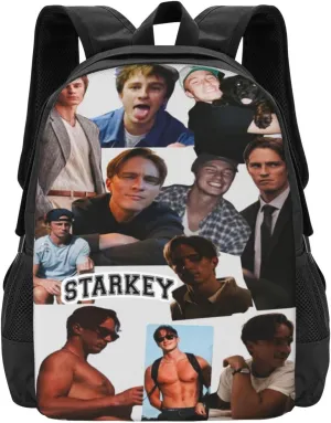 Drew Actors Starkey Backpack Laptop Computer Backpacks Travel Bag Double Shoulder Daypack for Work Hiking 15.6 Inch