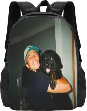 Drew Actors Starkey Backpack Laptop Computer Backpacks Travel Bag Double Shoulder Daypack for Work Hiking 15.6 Inch