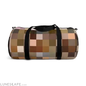 Duffel Bag - Carry on Luggage - Brown Multicolor