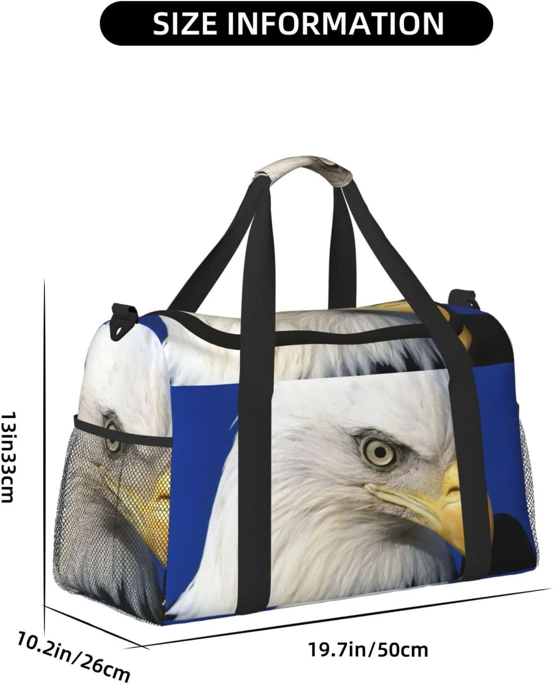 Eagle Travel Duffel Bag Large Foldable Waterproof Overnight Bag For Beach Swim Bags Pool Sports Gym