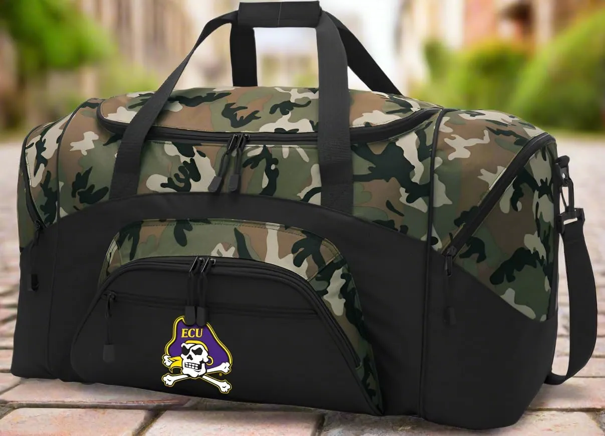 East Carolina University Duffle Bag Suitcase ECU Gym Gear Bags (Camo)