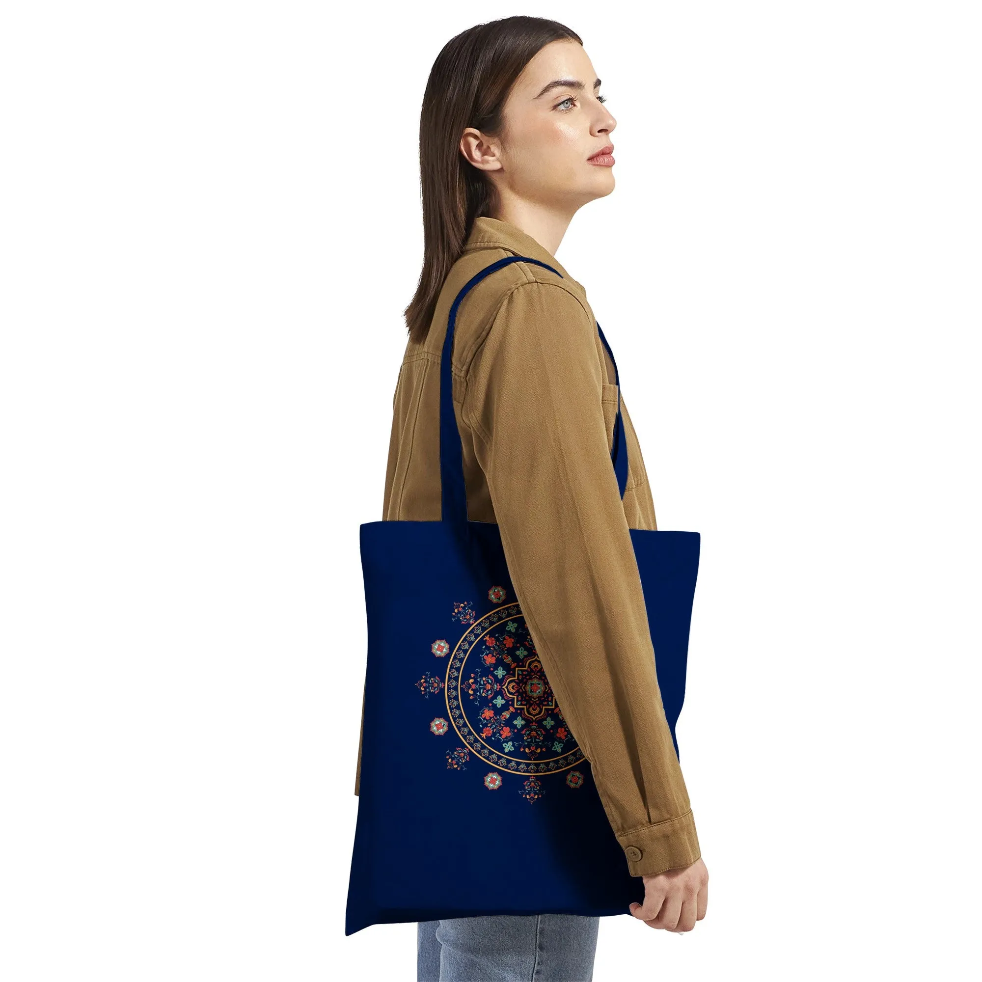 Eclipsing Patterns Mandala Tote Bag