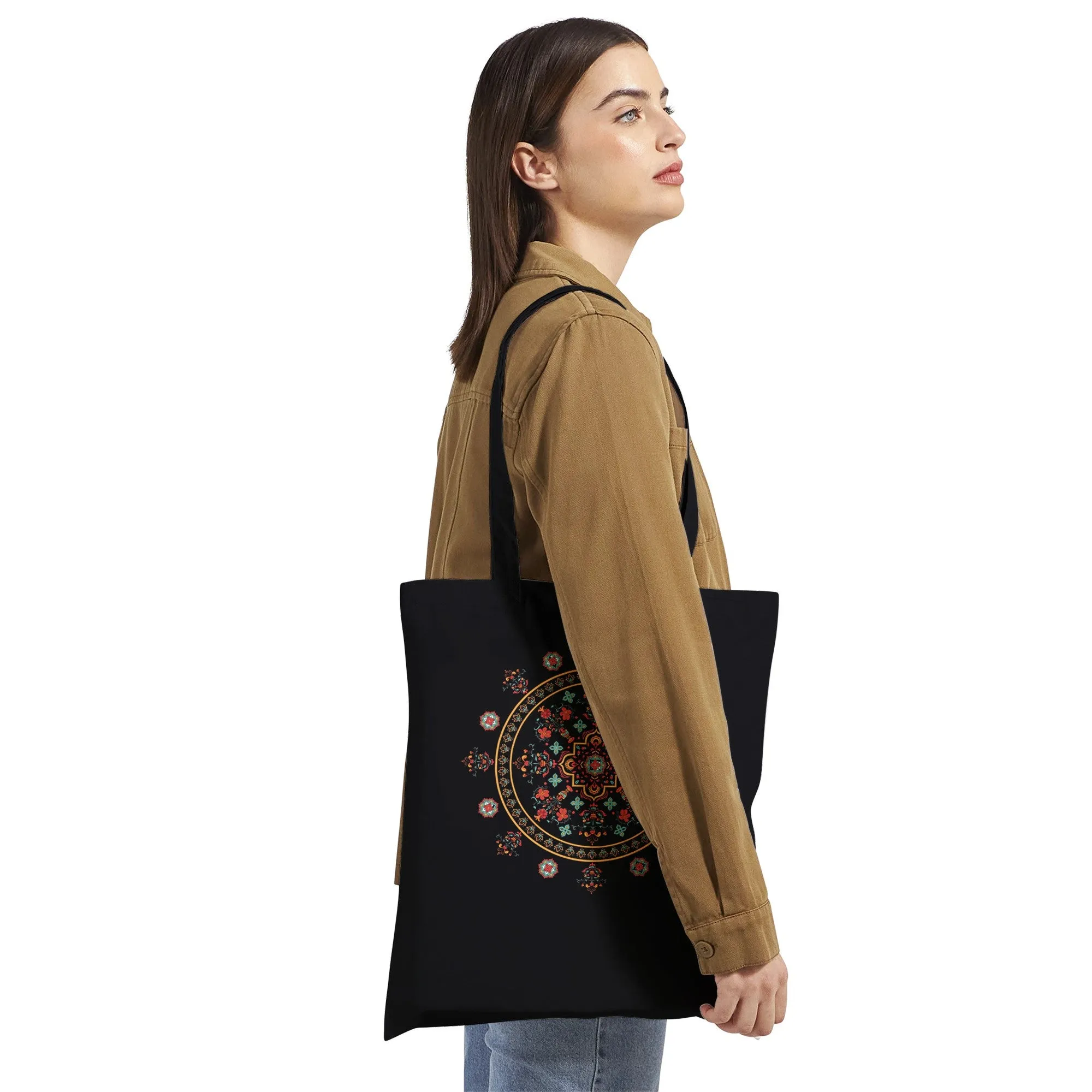 Eclipsing Patterns Mandala Tote Bag
