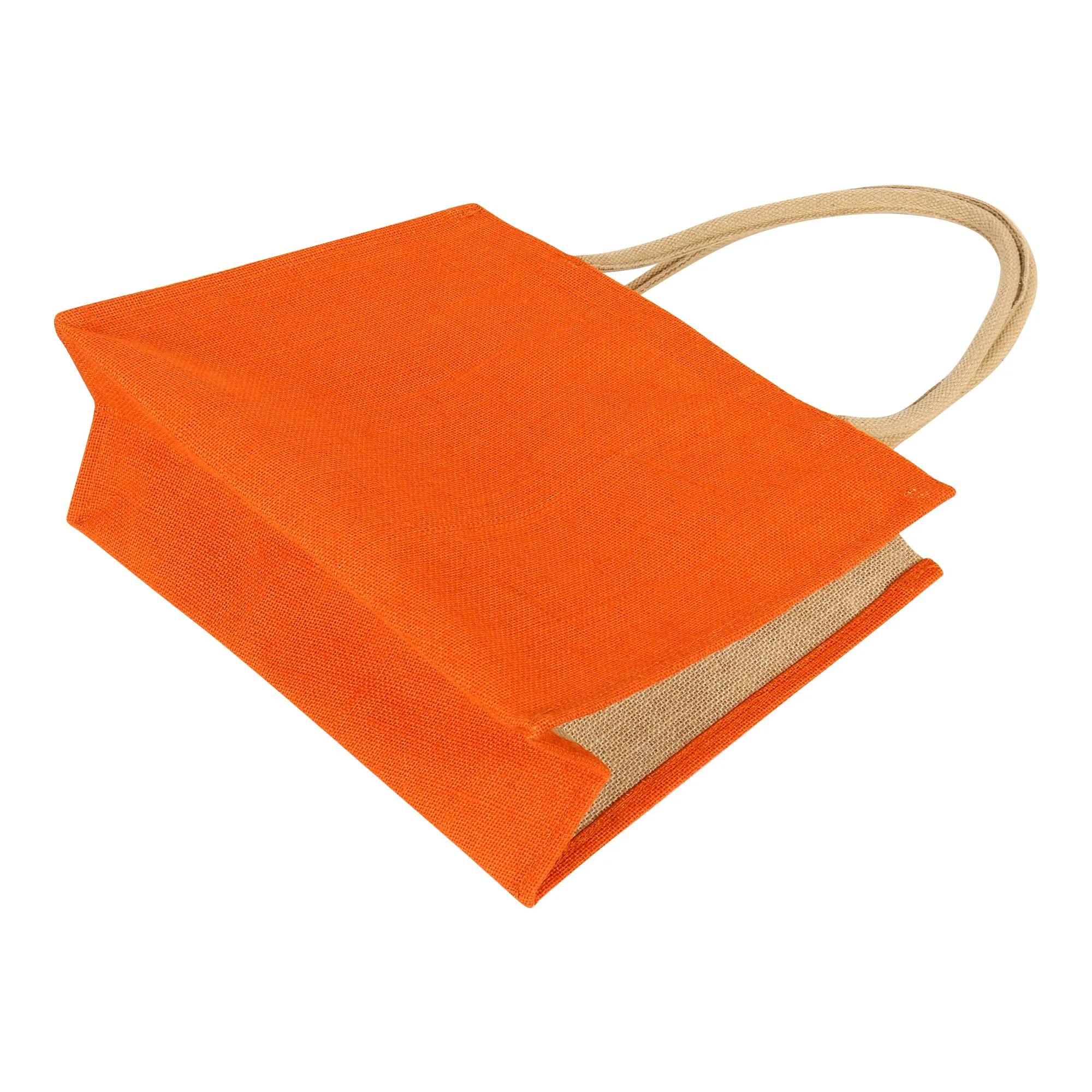 Eco Friendly Jute Unisex Vegetable Grocery Travel Shopping Tote Bag Pack of 1