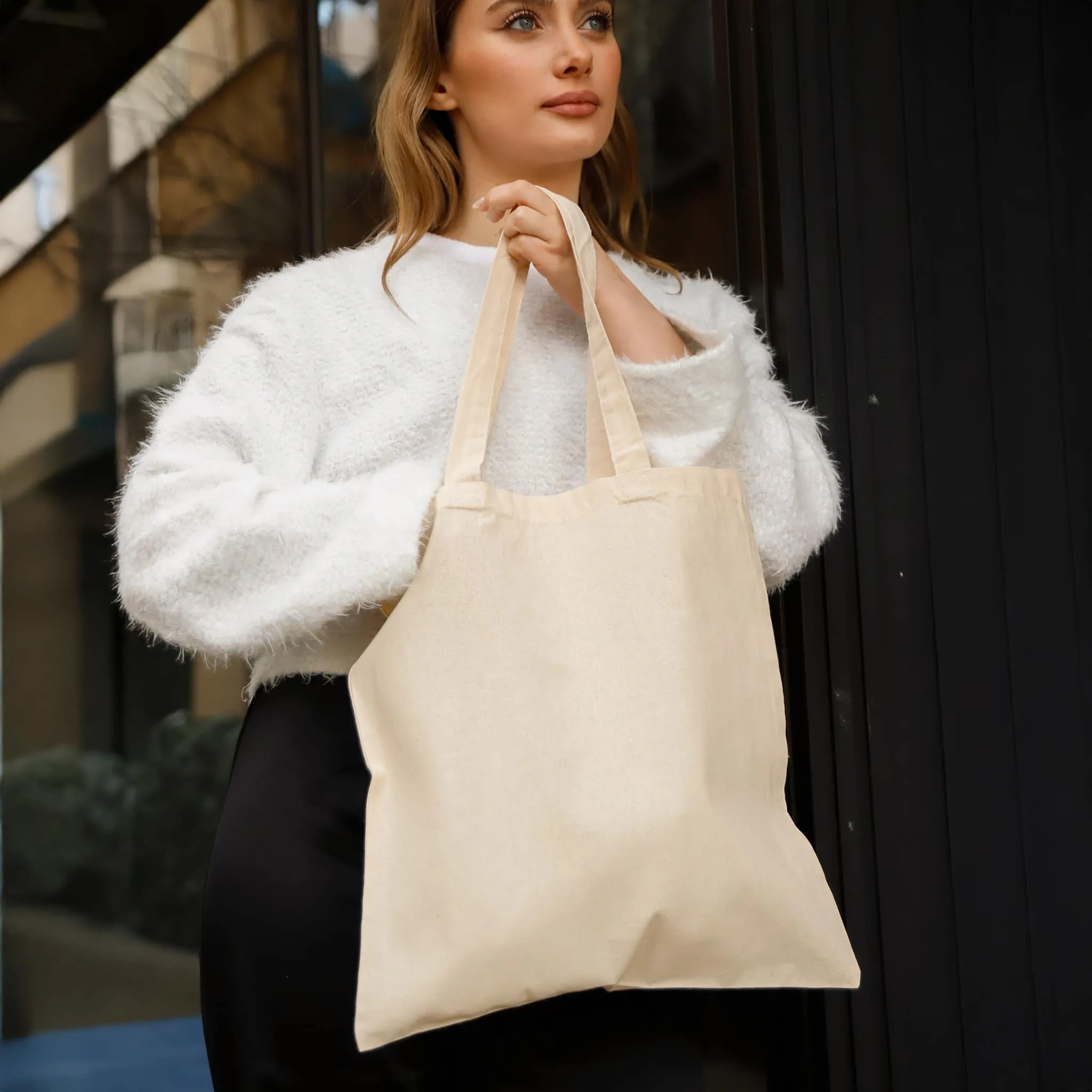 Economical 100% Cotton Reusable Wholesale Tote Bags TB100