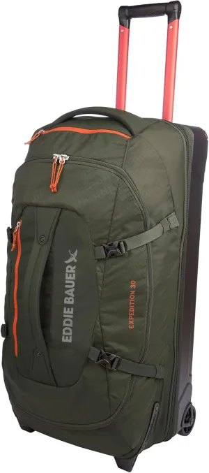 Eddie Bauer Expedition Duffel Bag 2.0-Made from Rugged Polycarbonate and Nylon, Dark Thyme, 30L