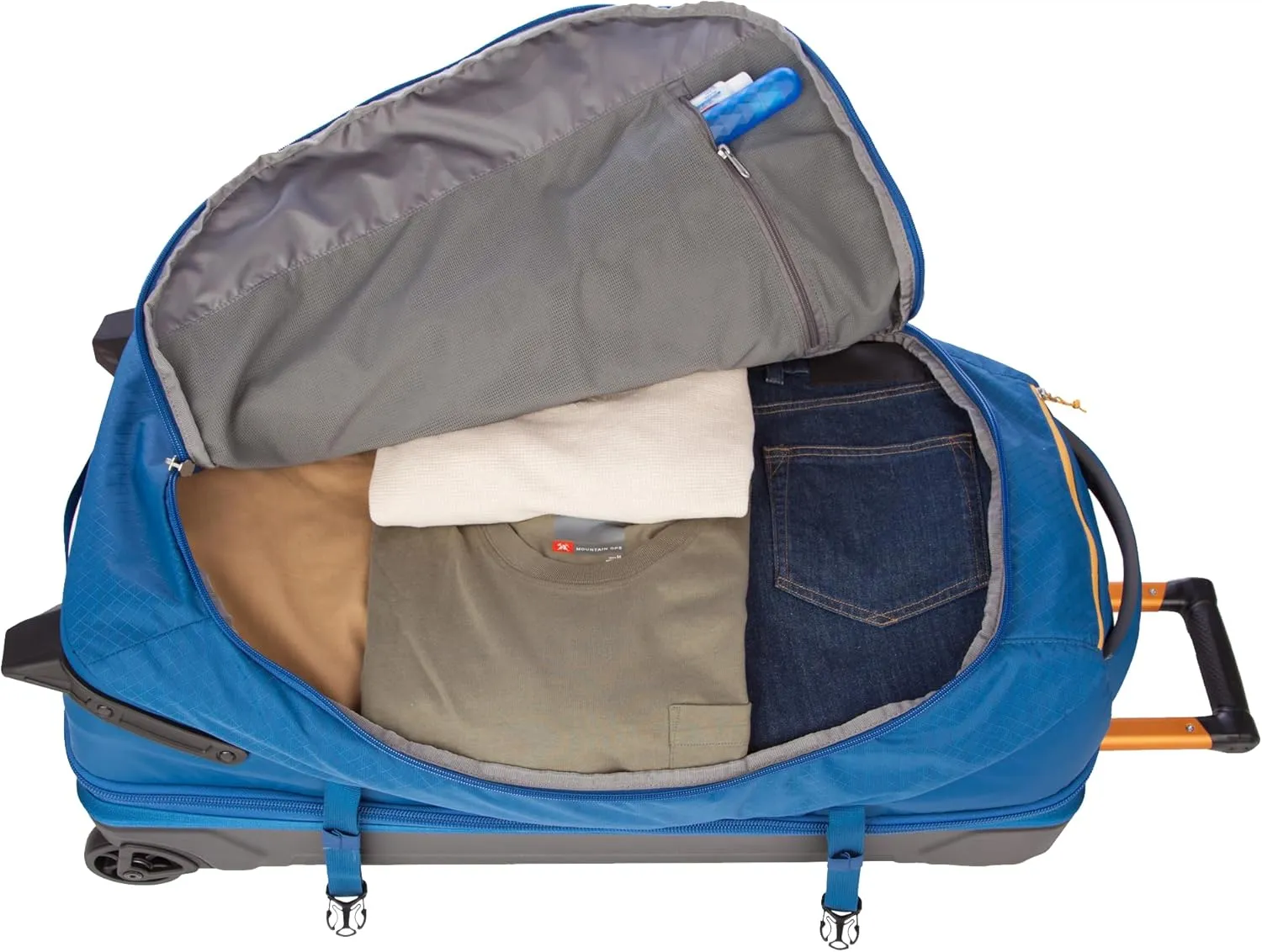 Eddie Bauer Expedition Duffel Bag 2.0-Made from Rugged Polycarbonate and Nylon, True Blue, 30L