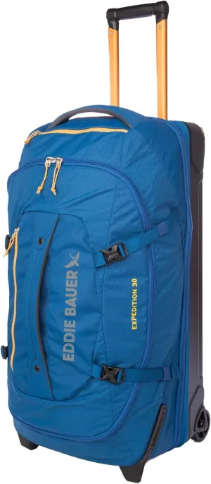 Eddie Bauer Expedition Duffel Bag 2.0-Made from Rugged Polycarbonate and Nylon, True Blue, 30L