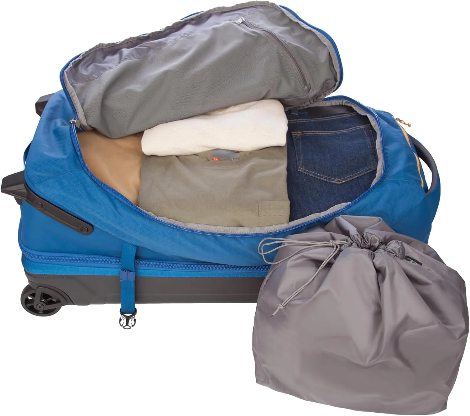 Eddie Bauer Expedition Duffel Bag 2.0-Made from Rugged Polycarbonate and Nylon, True Blue, 30L