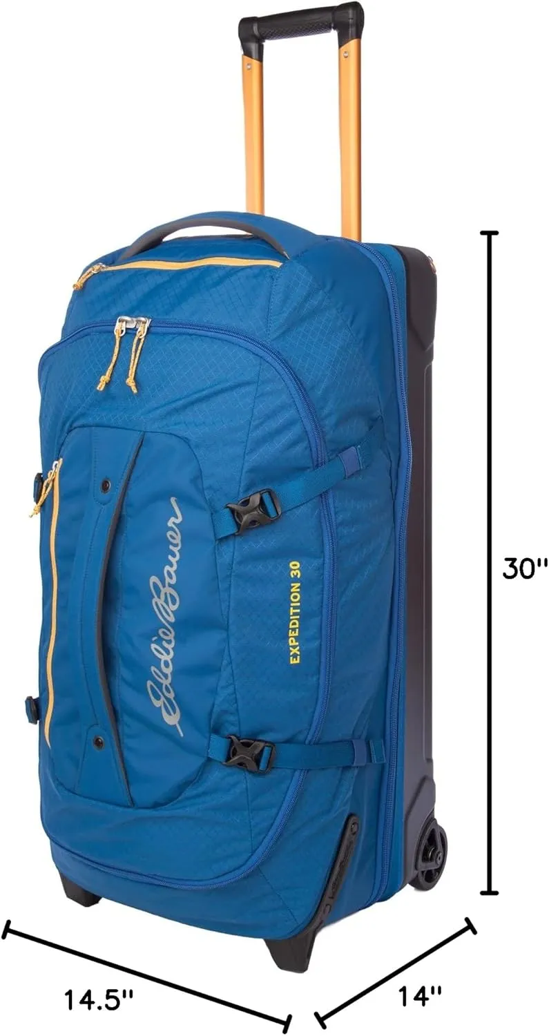 Eddie Bauer Expedition Duffel Bag 2.0-Made from Rugged Polycarbonate and Nylon, True Blue, 30L