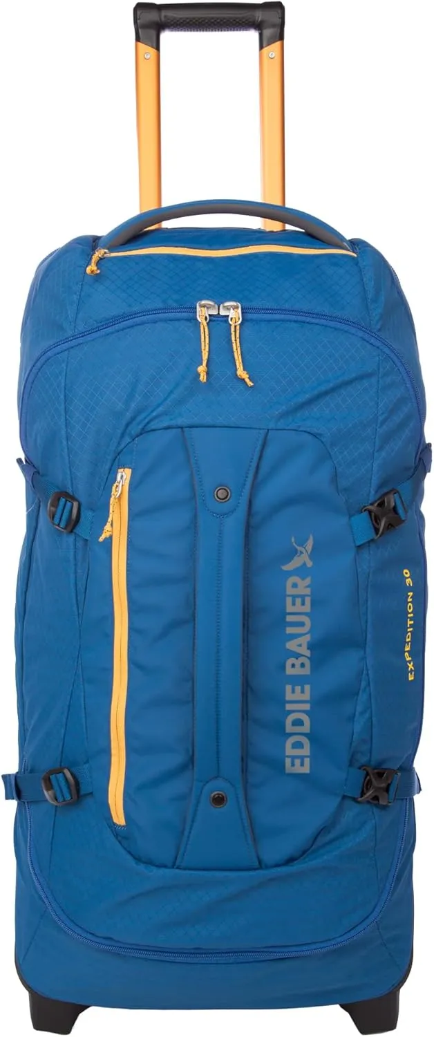 Eddie Bauer Expedition Duffel Bag 2.0-Made from Rugged Polycarbonate and Nylon, True Blue, 30L