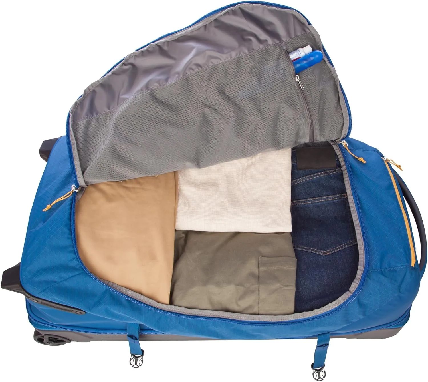 Eddie Bauer Expedition Duffel Bag 2.0-Made from Rugged Polycarbonate and Nylon, True Blue, 34L