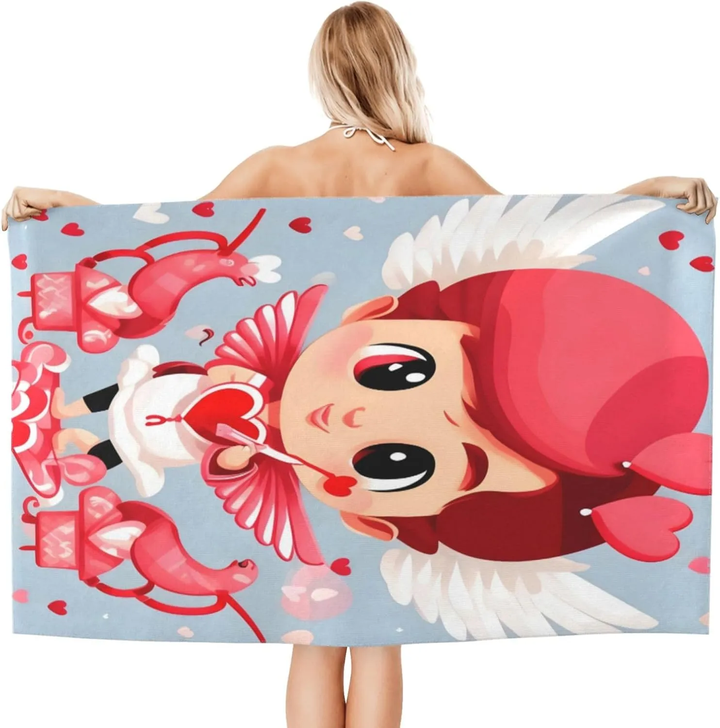 EkcoS Love Messenger Microfiber Absorbent Bath Towel,Soft and Absorbent, Towels for Bathroom, Gym, Hotel, and Spa (32x52inches)