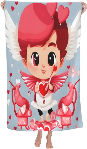EkcoS Love Messenger Microfiber Absorbent Bath Towel,Soft and Absorbent, Towels for Bathroom, Gym, Hotel, and Spa (32x52inches)