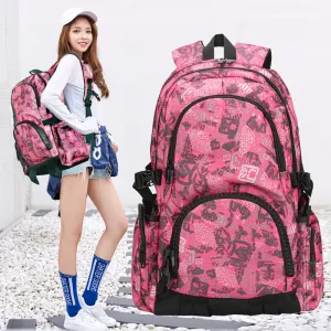 Elegant Pretty Durable Leisure Pink Hiking Backpacks