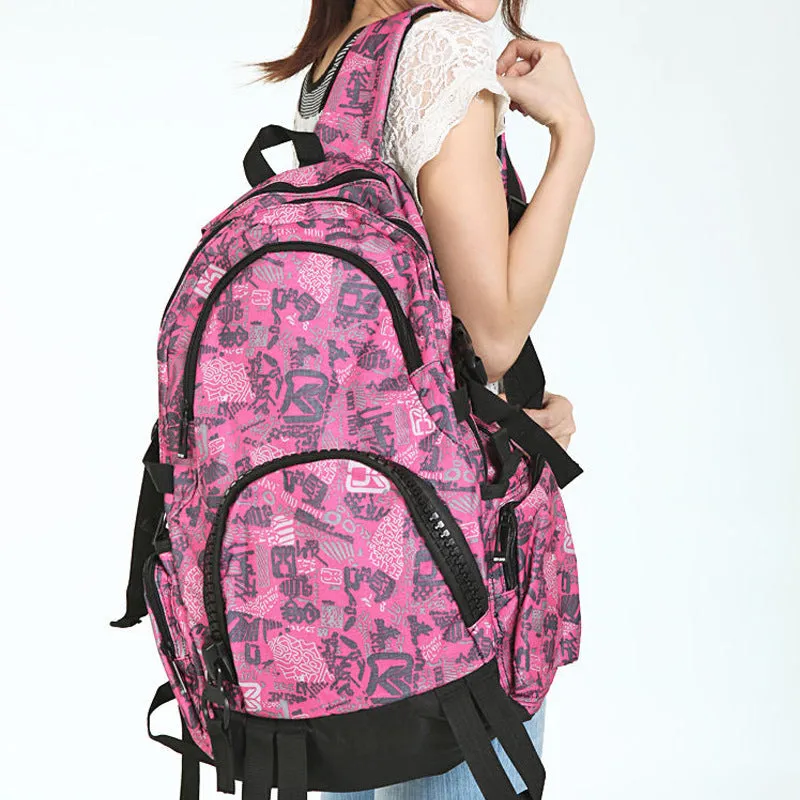 Elegant Pretty Durable Leisure Pink Hiking Backpacks