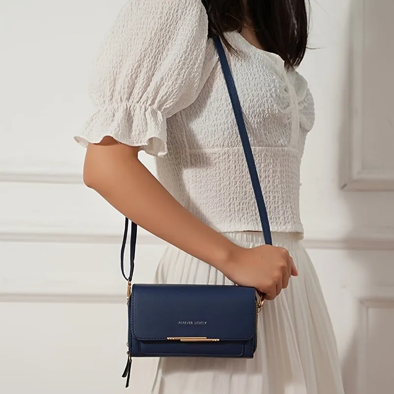 Elegant RFID Square Crossbody Phone Bag