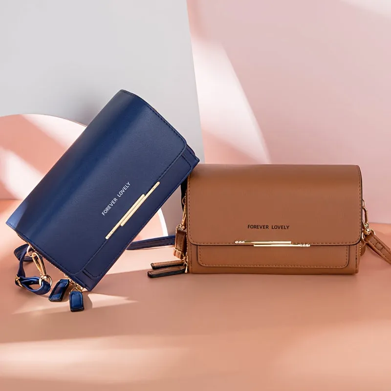 Elegant RFID Square Crossbody Phone Bag